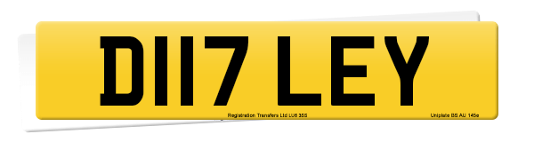 Registration number D117 LEY
